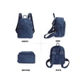 thumbnail image 2 of Gustave Mini Backpack Purse for Women Nylon Lightweight Small Daypack Backpacks Water-Resistant Casual Travel Shoulder Bag Bookbag with Anti-theft Pocket, Navy, 2 of 9
