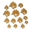thumbnail image 1 of Stegosaurus the Spikey Dinosaur Wood Mini Charms Shapes DIY Craft Jewelry - With Hole - 30mm (6pcs), 1 of 7