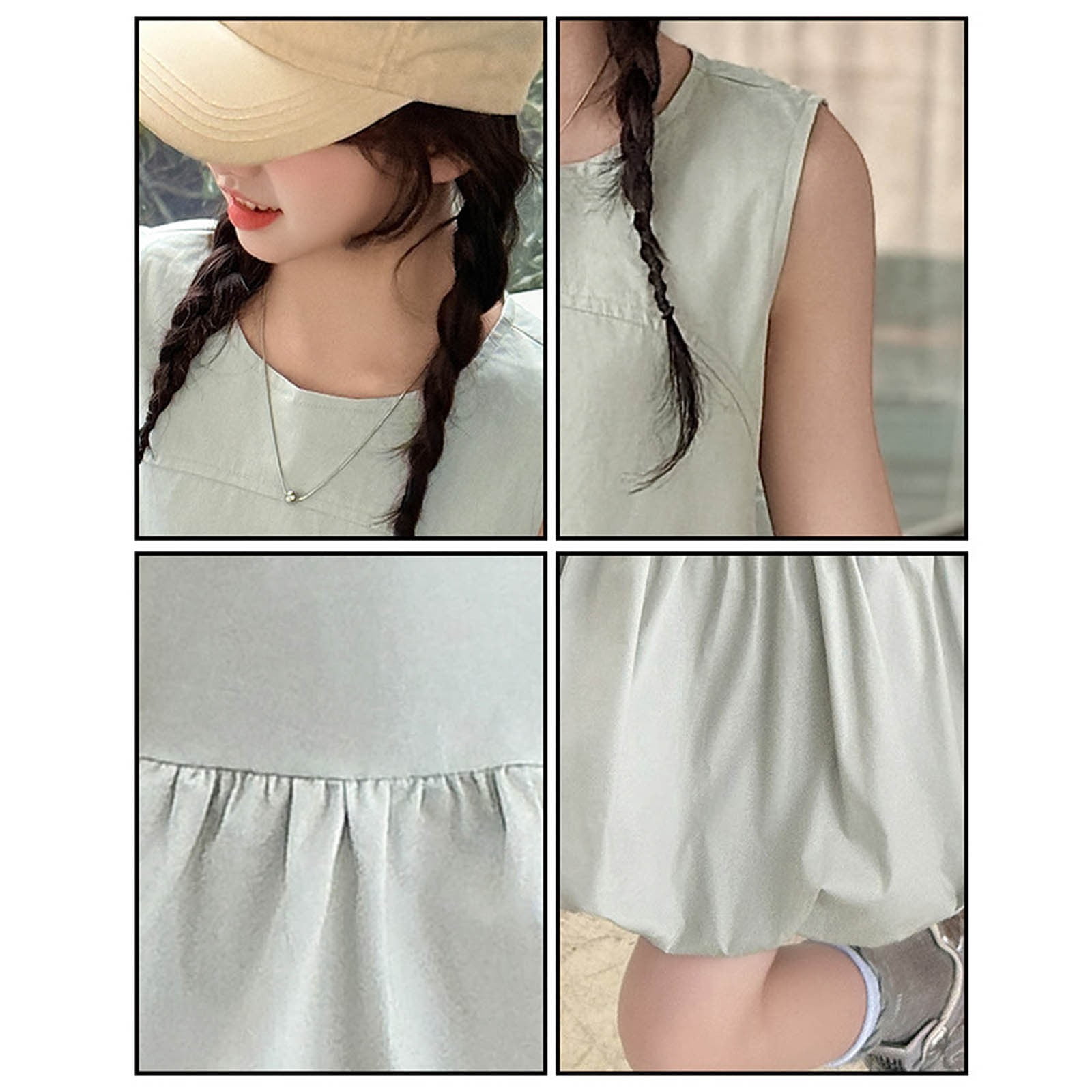 Letdown Girls Bubble Tennis Dresses Crew Neck Sleeveless Solid Summer Dress Lightweight Athletic Workout Dress Golf Outfit Activewear