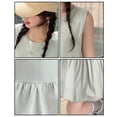 thumbnail image 4 of Girls' Sleeveless Solid Summer Dress For Girls – Lightweight Festive Party Skirt Without Sleeves, 4 of 7