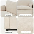 thumbnail image 6 of AECOJOY 89" Comfy Sofa Couch for Living Room, 3 Seats Large Modern Chenille Sofa with 2 Removable Pillows, Oversized Cozy Cloud Couch for Apartment (Cream White), 6 of 10