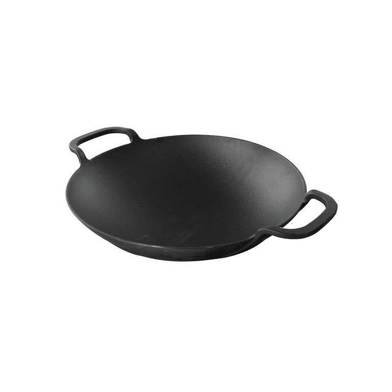 Vermicular Cast Iron Deep Frying Pan with Lid - 9.4 - Matte Black/Walnut, Kitchen & Coffee