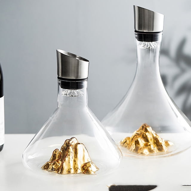 IFANLANDOR 1Pack Cool Decanter with Fast Decanting Function for Wine Connoisseurs and Parties