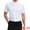 White, variant on Unique Bargains Men's Short Sleeve Lightweight Business Formal Button Down Shirt S White