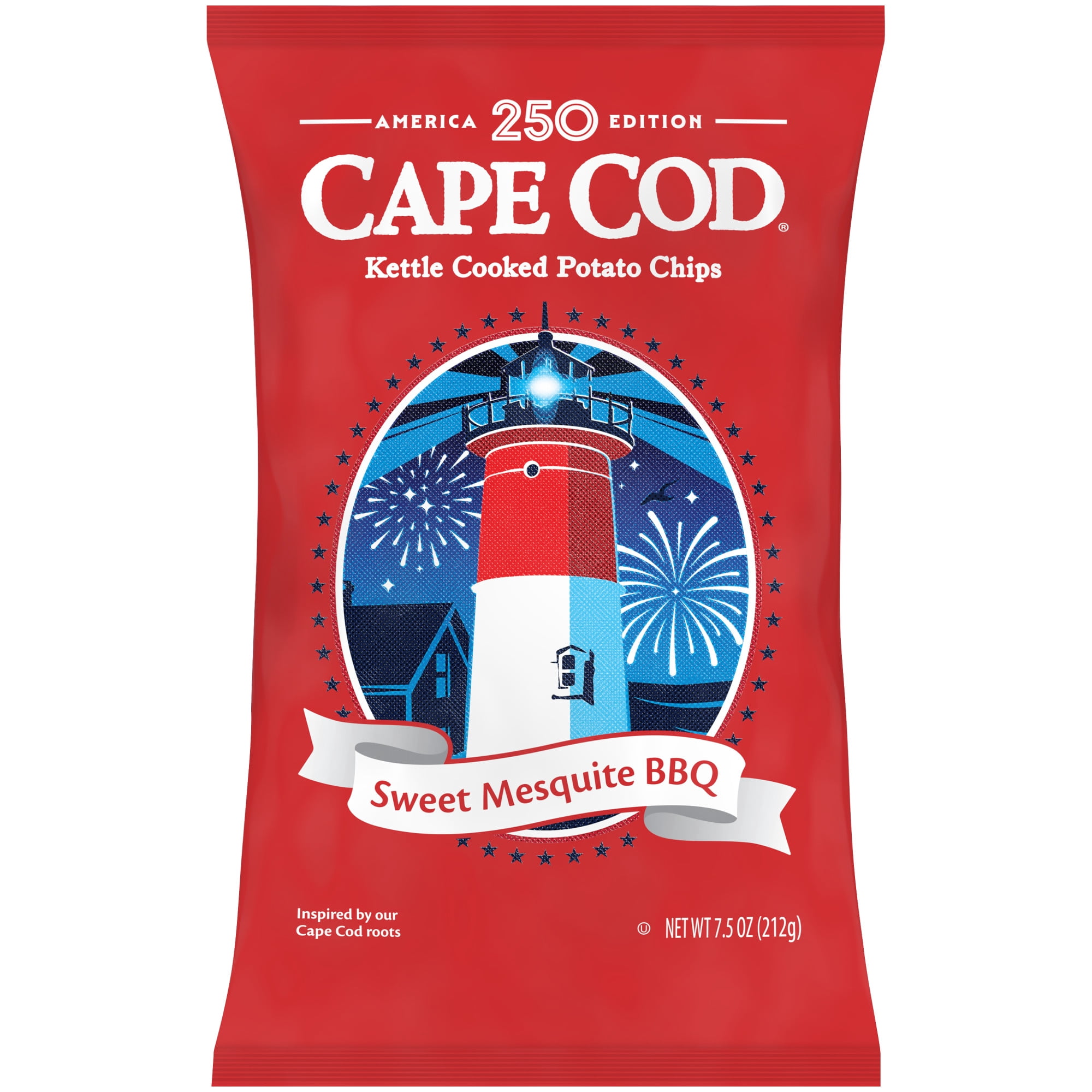 Cape Cod Limited Edition Sweet Mesquite Barbeque Chips, 7.5 oz Bag