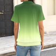 thumbnail image 3 of V Neck Polo Shirts for Womens - Summer 2026 Short Sleeve Collared Tops Business Casual Blouses Army Green S, 3 of 4