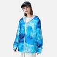 thumbnail image 4 of Picia Blue Shell Women's Men's UPF 50+ Sun Protection Hoodie Shirt Long Sleeve SPF Fishing Outdoor UV Hiking Lightweight Shirts-3X-Large, 4 of 9