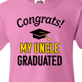 thumbnail image 4 of Inktastic Congrats My Uncle Graduated with Cap Youth T-Shirt, 4 of 5
