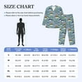thumbnail image 4 of Disketp Various Wild Sea Fish Mens Pajama Set, Soft Warm Long Sleeve Sleepwear, Cozy Button-Down Pjs for Men-Large, 4 of 7