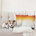 thumbnail image 4 of Ambesonne Modern Throw Pillow Cover 2 Pack, Digital Retro Triangle, 20", Orange Yellow Cream, 4 of 5