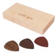 thumbnail image 6 of Guitar Pick Case Storage Holder Wooden Box Gift with 3pcs Picks Instrument Accessory, 6 of 8