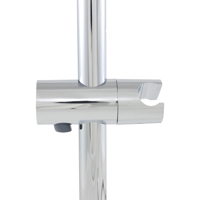 ¿Soporte universal para cabezal de ducha? 25 mm en cromo \u2013 Soporte para ducha cromado para rociador con rango de rotación de 360° para baño en plástico