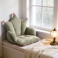 thumbnail image 5 of COM1950s Plush Chair Cushion With Backrest, Soft Seat Cushion for Office Chair, Integrated Back Support, Cozy Polyester Desk Chair Pad for Home and Study Use, 5 of 7