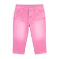 thumbnail image 5 of ZQUUVOU Capri Jeans for Women Pull On Jeggings High Elastic Breathable Tummy Control Yoga Pants Capri Leggings with Pockets Pink, 5 of 5