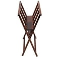 thumbnail image 5 of Creative Mark Folding Wood Print Rack, Walnut Finish, Book Display, Paint Storage, Art Drying Rack, 28" H × 16" L × 25.5" W, Holds 24" x 36" Artwork, Folds for Easy Storage, 5 of 7