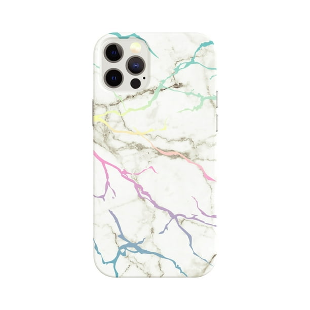 Fellowes Fashion Phone Case For Iphone 12 Pro Max Iridescent Marble Walmart Com