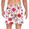 thumbnail image 2 of FORMRS Mens Swim Trunks Mesh Liner Quick Dry Casual Beach Board Shorts with Pockets, Sizes S-2XL, Pink Floral, 2 of 9