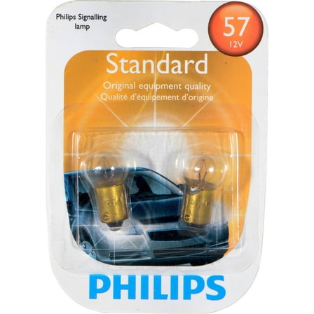 Philips Standard Miniature 57, Pack of 2