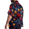 thumbnail image 3 of Love Men's Short Sleeve Casual Printed Button Down Beach Shirts, 3 of 6