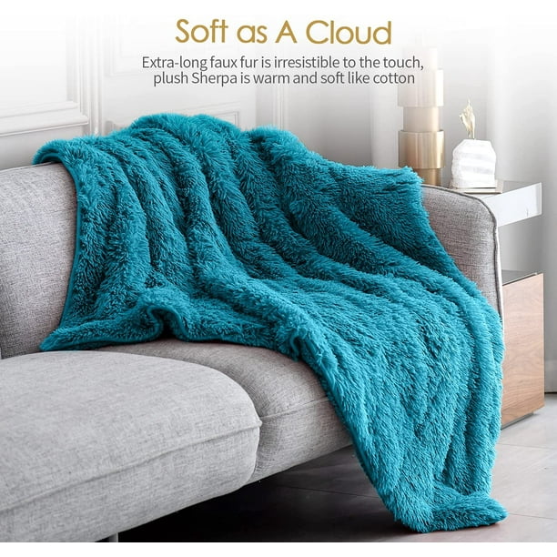 Mr.Sandman Shaggy Sherpa Weighted Blanket Decorative Soft Fuzzy Fluffy Faux Fur Throw Blanket for Couch Sofa and Twin Full Size Bed 48 72 15lbs Modern Grey Walmart