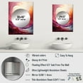 thumbnail image 4 of Designart "Rainbow Wave of Colors II" Rainbow Mirror Wall Decor - Traditional Colorful Landscapes Large Mirror For Wall Art Decor - 40" x 30" Inch, 4 of 5