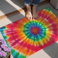 thumbnail image 4 of Colorful Rainbow Tie Dye Spiral Pattern Door Rugs,Washable Non Slip Door Mats Indoor,Decorative Door Mats,Entry Mat Indoor for Entrance,Bedroom,Kitchen,Bathroom,20"x32", 4 of 6