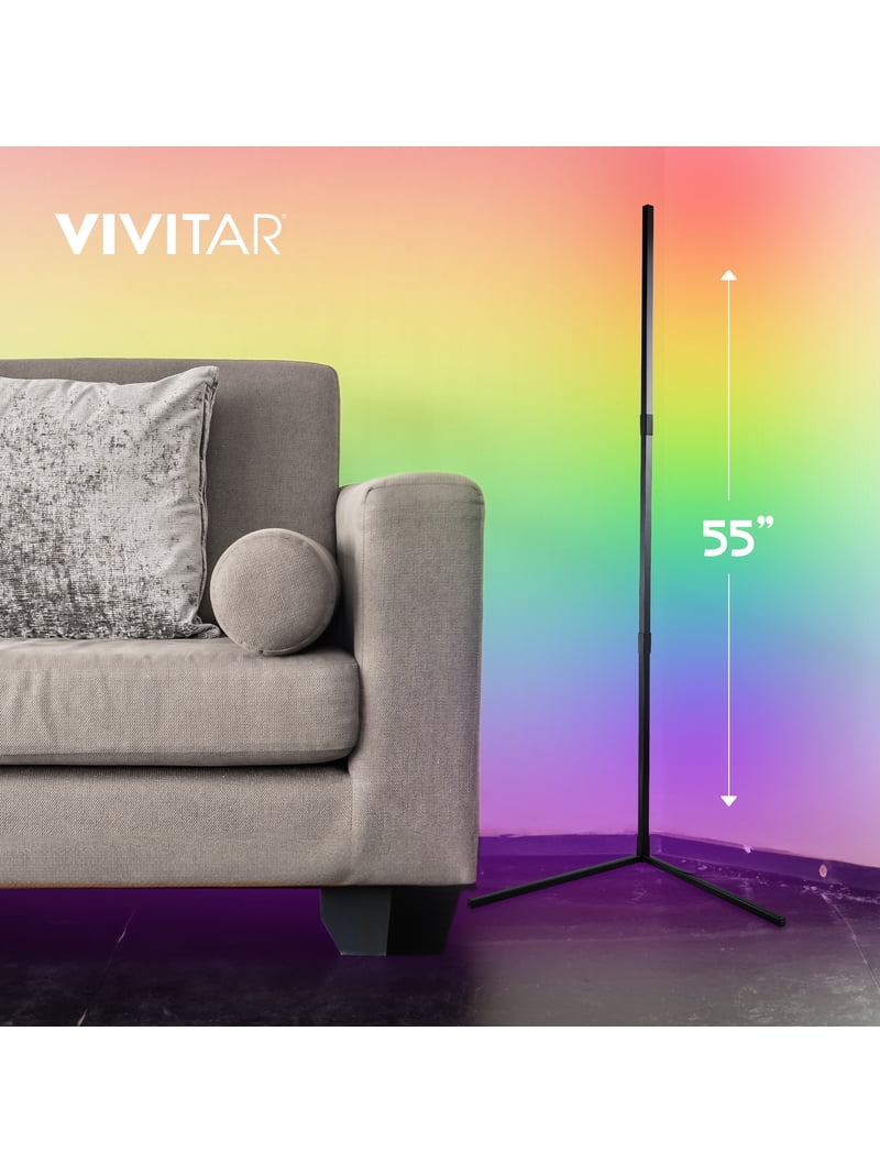 Vivitar RGB Corner Light Bar, Reacts to Music and Sound with LED