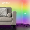 thumbnail image 4 of Vivitar RGB Corner Light Bar, Reacts to Music and Sound with LED Lighting Features with Remote, 4 of 13