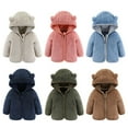 thumbnail image 4 of SILVERCELL Baby Boys Girls Fleece Jacket Winter Warm Zip Up Outwear Infant Hooded Coat with Ear, 4 of 4