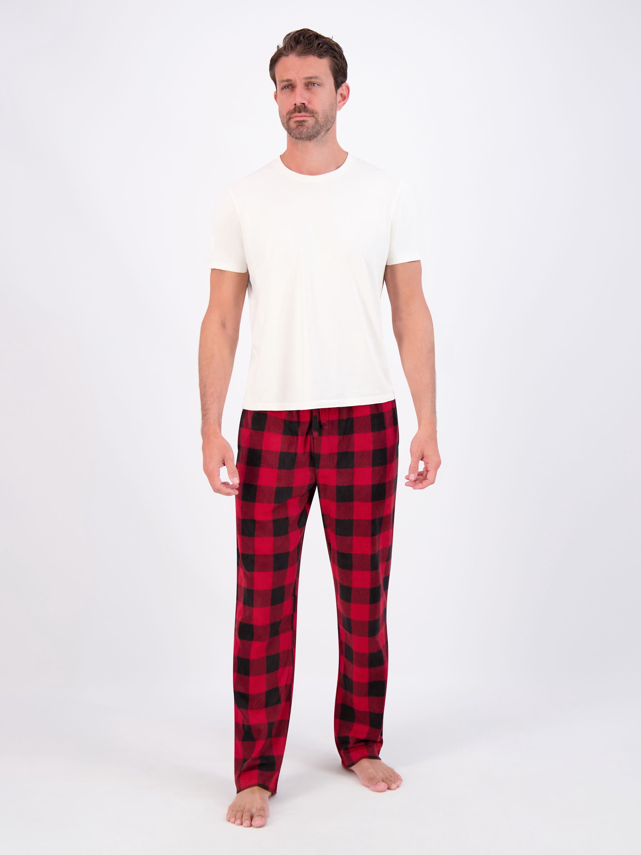 Hanes Men's Cozy Microfleece Pajama Sleep Pants, 2-Pack, Sizes S-2XL