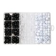 thumbnail image 1 of 240 Pcs Perles Transparentes pour Cheveux, Dreadlocks, Accessoires pour Cheveux, 1 of 8