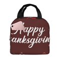 thumbnail image 1 of Easygdp Happy Thanksgiving Bolsa Térmica Premium - Tela Oxford Impermeable, Gran Capacidad, Bolsillo Frontal, Unisex para Trabajo, Escuela, Actividades al Aire Libre y Picnics, 1 of 8
