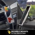 thumbnail image 4 of Scosche MPQ5DV-SP1 Dash/Vent Magnetic Wireless Charging Mount Compatible W/ MagSafe iPhone, Galaxy, 4 of 9