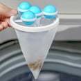 thumbnail image 3 of HUGFEGWE 3 Pcs Attrape-Peluches Amélioré pour Lessive, Filtrant Flottant pour Poils d'Animaux, Machine à Laver, Sac Flottant en Maille, Piège à Cheveux Réutilisable (Bleu), 3 of 6