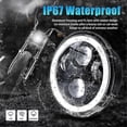 thumbnail image 5 of 5.75 LED Headlight, 5-3/4 Motorcycle Headlight with White Halo DRL for Iron 883 Street, 5 of 5