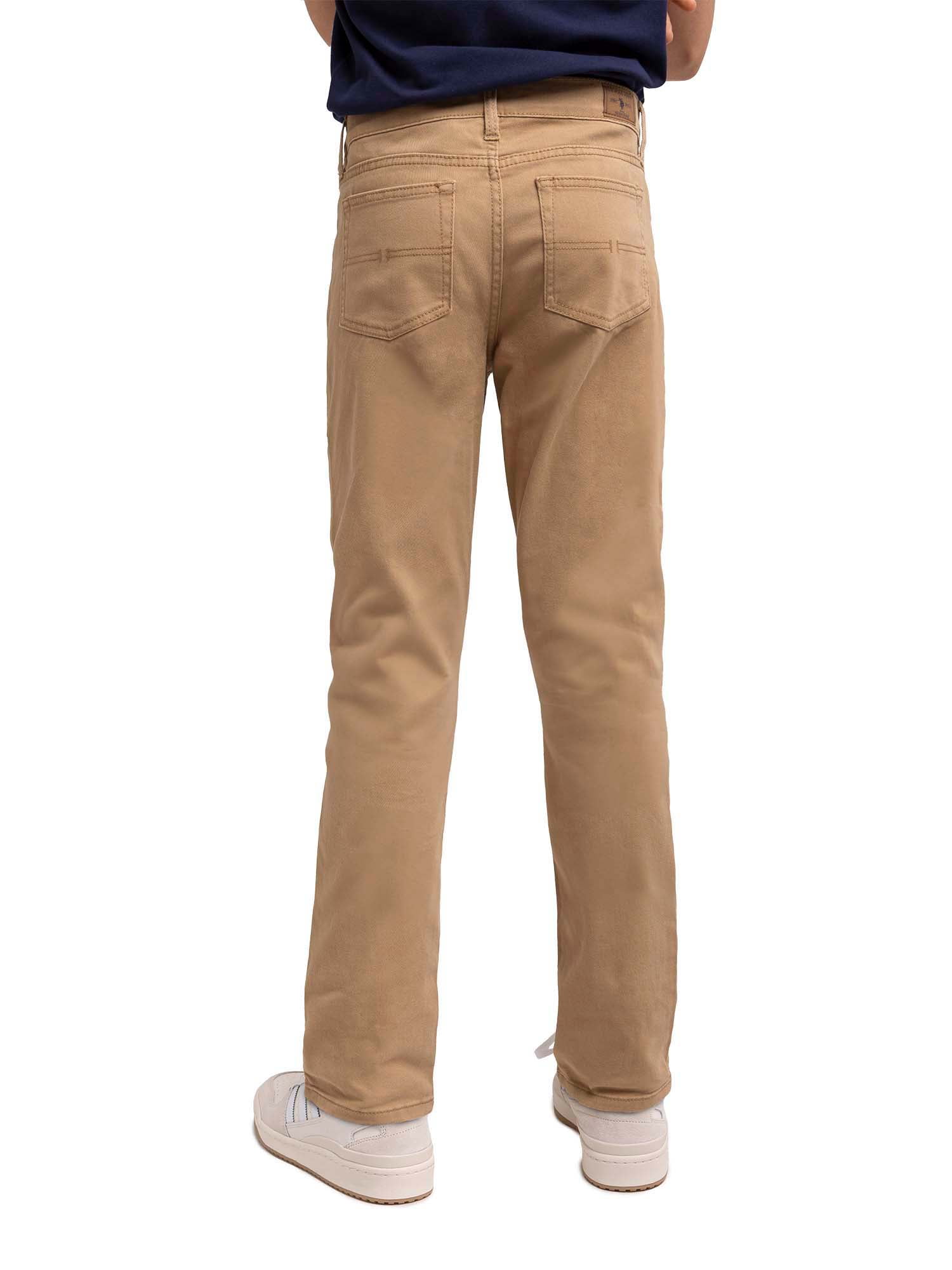 年末のプロモーション大特価! U.S. Fit Straight 5-Pocket Twill Stretch Boys Assn. Polo Hiking&OutdoorRecreation