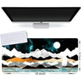 thumbnail image 2 of New Desk Pad Protector, Large Gaming Mouse Pad 35.1 x 15.75-inch 2.5mm Thick, Cute Desk Decor, Office Desk Writing Pad with Non-Slip Rubber Base for Home Office Work Accessories, Mountain Moon, 2 of 6
