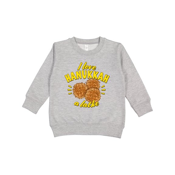 Inktastic I Love Hanukkah a Latke Toddler Sweatshirt