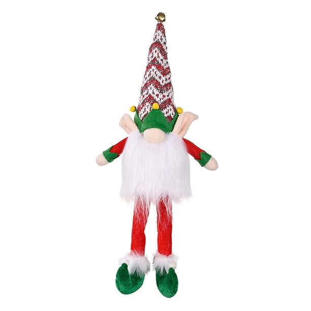 Decoraciones de gnomos navideños con luces YUANXCMXG Mesa de gnomo sueco hecha A mano