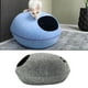 thumbnail image 1 of Cama premium para , cueva desmontable con cremallera, cama para mascotas, cama para mascotas, escondite semicerrado, casa , GRIS Colco Cueva de la cama del gato, 1 of 8