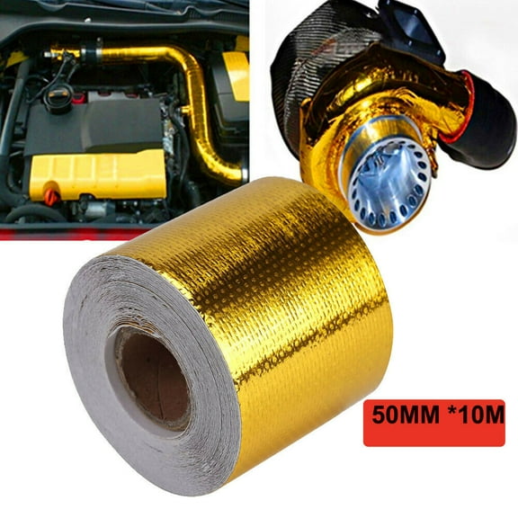 2"x33' Roll Self Adhesive Reflective Gold High Temperature Heat Shield Wrap Tape