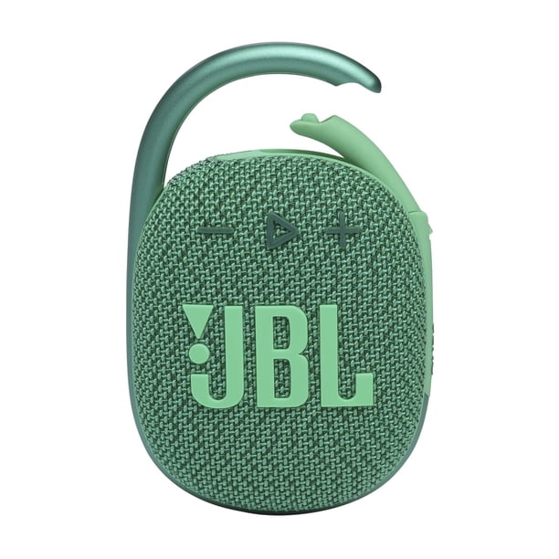 Reacondicionado Altavoz JBL Clip 4 Eco Green, impermeable, batería Bluetooth de 10 horas