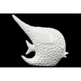 thumbnail image 1 of Urban Trends Collection 14825 Porcelain Angel Fish Figurine Dimpled Gloss White, 1 of 1