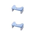 thumbnail image 4 of Bearachild Reposapiés PP Para Baño | Ponerse en cuclillas para una mejor salud | Taburete en cuclillas de diseño duradero y resistente Taburete Azul blanco 2piezas, 4 of 6