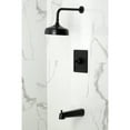 thumbnail image 2 of Kingston Brass KB6340AL Revival Single-Handle Pressure Balanced Tub and Shower Faucet, Matte Black, 2 of 7
