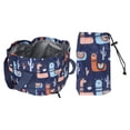 thumbnail image 1 of Lavabo plegable para pies de 21 l, ideal para exteriores y camping, color azul oscuro., 1 of 14
