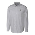 thumbnail image 2 of Men's Cutter & Buck Charcoal New Orleans Saints Throwback Logo Stretch Oxford Stripe Long Sleeve Button Down Shirt, 2 of 3