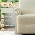 thumbnail image 7 of Korser Swivel Rocker Recliner Chair for Small Spaces Chenille for Living Room,Beige, 7 of 7