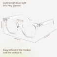 thumbnail image 2 of Gafas de luz azul con bloqueador de luz azul y UV de gran tamaño, 2 of 8