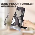 thumbnail image 5 of Camo 20oz Stainless Steel Tumbler with Handle and Straw – Insulated Travel Cup with Sliding Lid, 360° Full Wrap Printed Mug for Home, Outdoor & Sports Use, Camouflage, 5 of 6